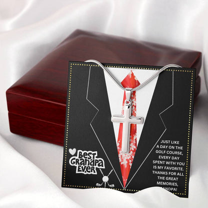 JGF Jewelry Gifts for Family Golf Gramps Birthday Card Gifts For Men From Daughter