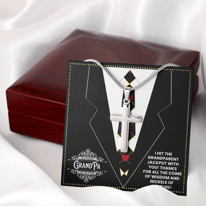 JGF Jewelry Gifts for Family Poker Lovers Gifts For Men Unique Grandpa Gifts for 70th Birthday