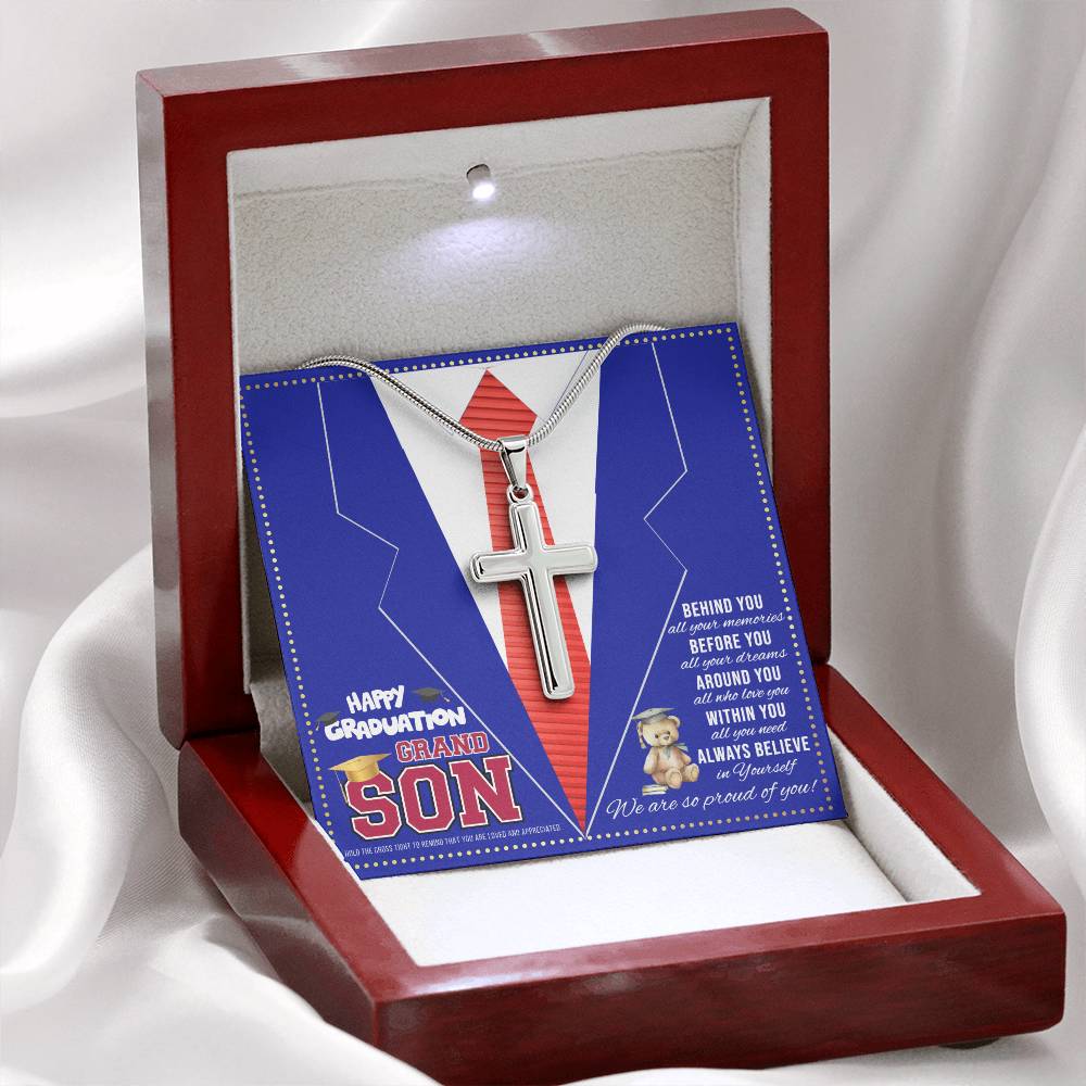 JGF Jewelry Gifts for Family 8th Grade Graduation Grandson Card For Him