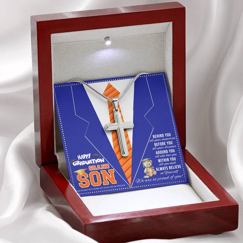 JGF Jewelry Gifts for Family Kinder Grandson Graduation Card For Kids