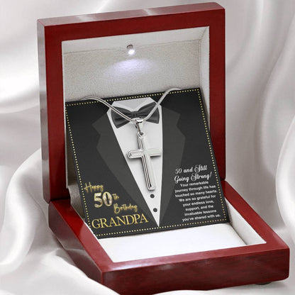 50th GrandPa3 JGF Jewelry Gifts for Family ARTISAN CROSS TEMPLATE - artisancross-BB