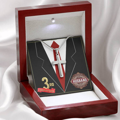 JGF Jewelry Gifts for Family 3rd Wedding Anniversary For Him Husband Men