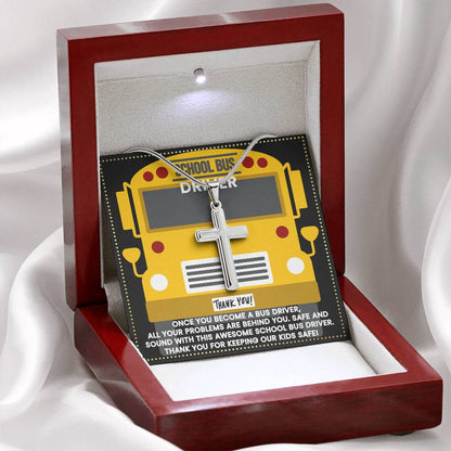 JGF Jewelry Gifts for Family School Bus Driver Appreciation Gifts For Men