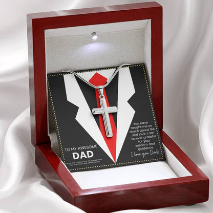 JGF Jewelry Gifts for Family Dads Who Have Everything Unique Finds Cross Necklace For Men Sterling Silver