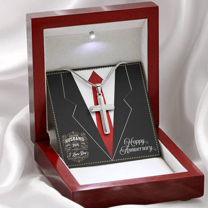 JGF Jewelry Gifts for Family Married Since 2014 Happy Wedding Anniversary Card For Husband