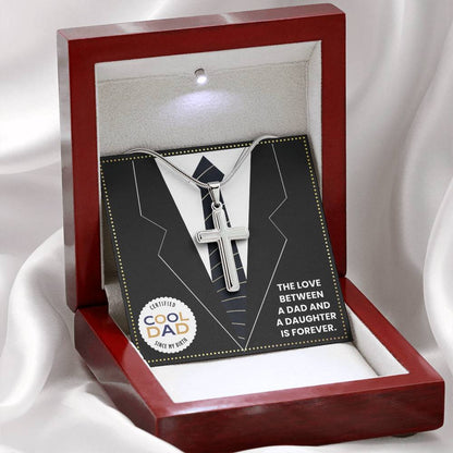 JGF Jewelry Gifts for Family Daddy Cross Necklace For Men From Daughter