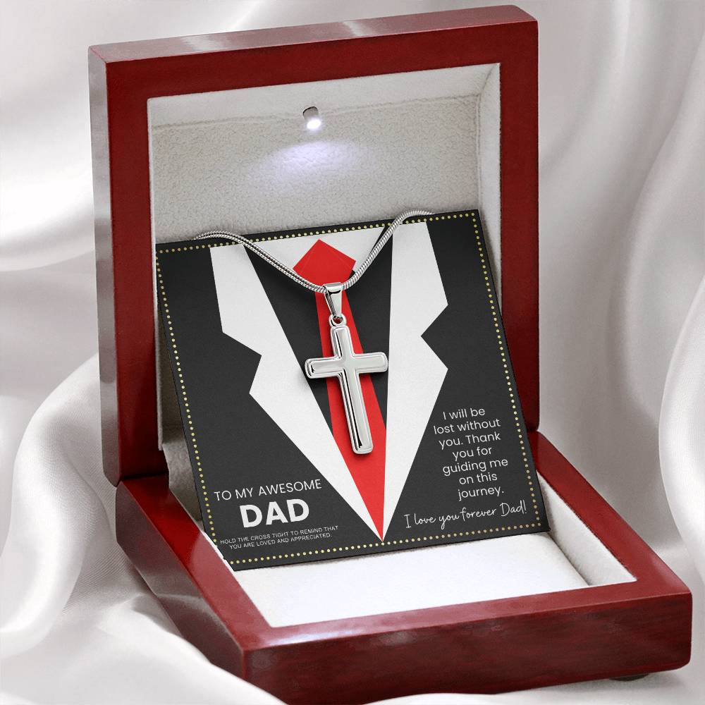 JGF Jewelry Gifts for Family Cross Necklace Gifts For Dad Who Wants Nothing
