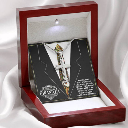 JGF Jewelry Gifts for Family Casino Grandpa Gifts For Men Who Play Poker Themed Birthday Party