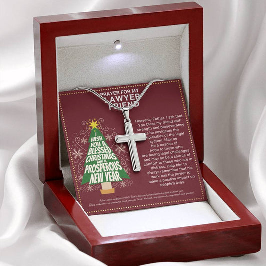 JGF Jewelry Gifts for Family Christmas Prayer for Lawyer Friend