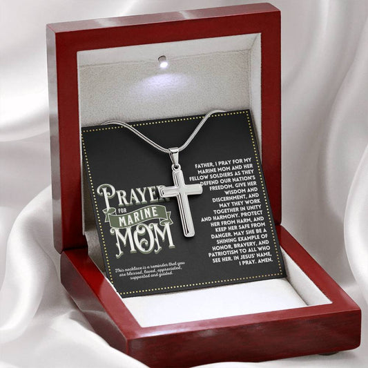 JGF Jewelry Gifts for Family My Mom Is A Marine Corps Mom Gifts  i Love My Marine Necklace