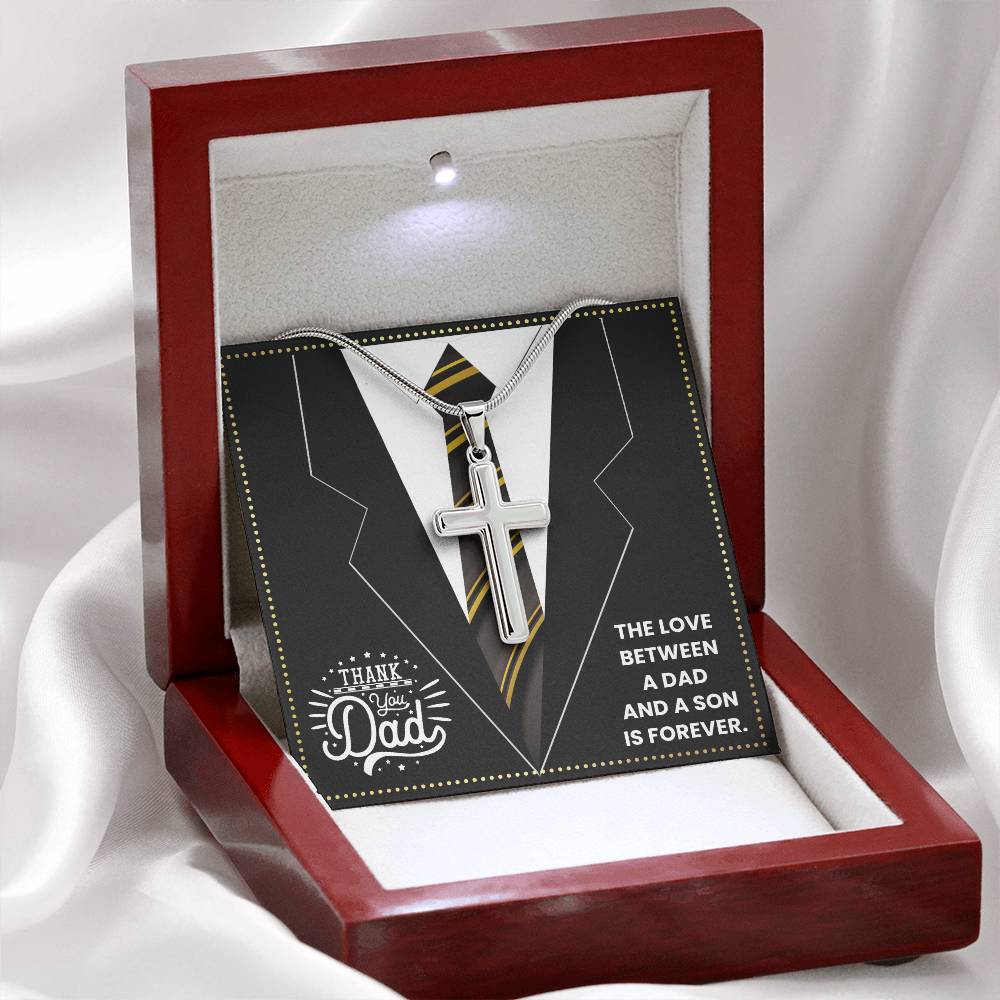 JGF Jewelry Gifts for Family Daddy To Be Cross Necklace From Son