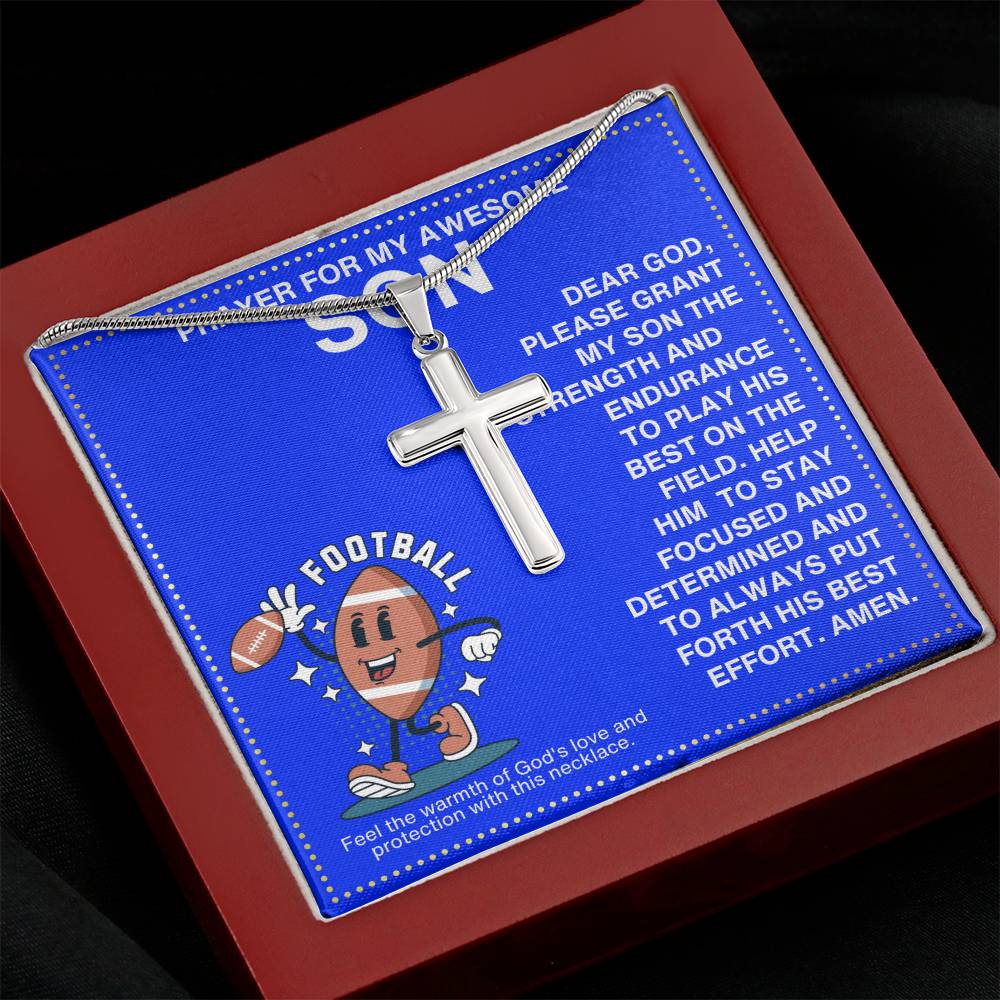 JGF Jewelry Gifts for Family Football Necklace For Boys 8-12