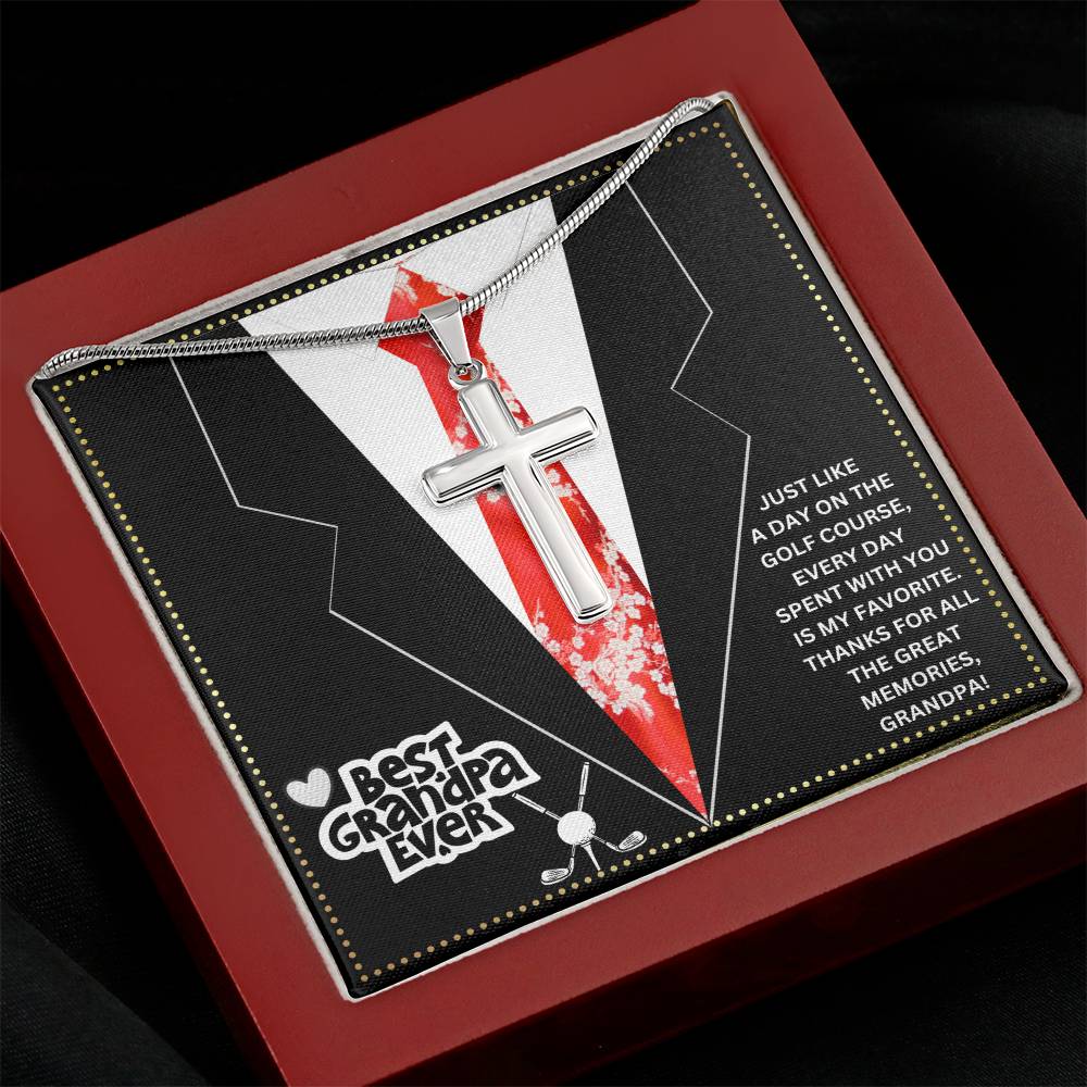 JGF Jewelry Gifts for Family Golf Gramps Birthday Card Gifts For Men From Daughter