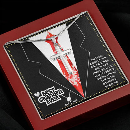 JGF Jewelry Gifts for Family Golf Gramps Birthday Card Gifts For Men From Daughter