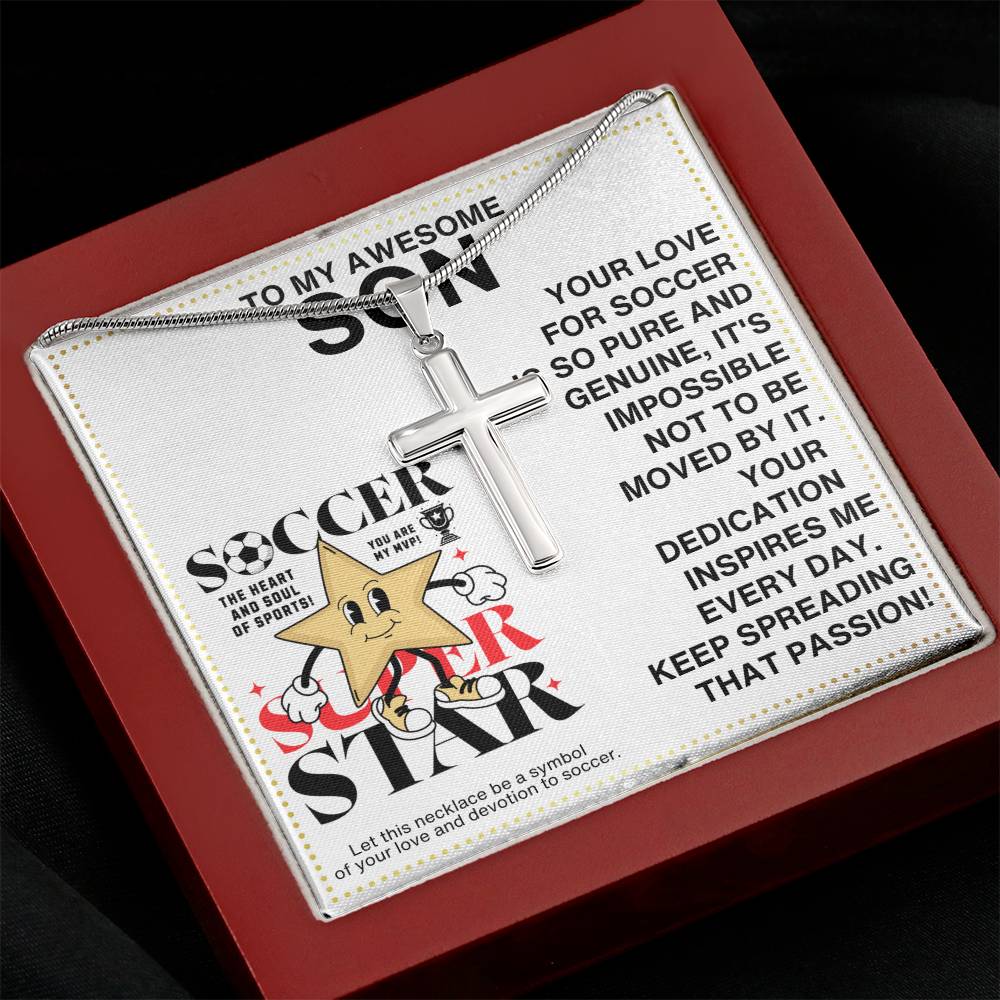 JGF Jewelry Gifts for Family Soccer Necklace For Boys