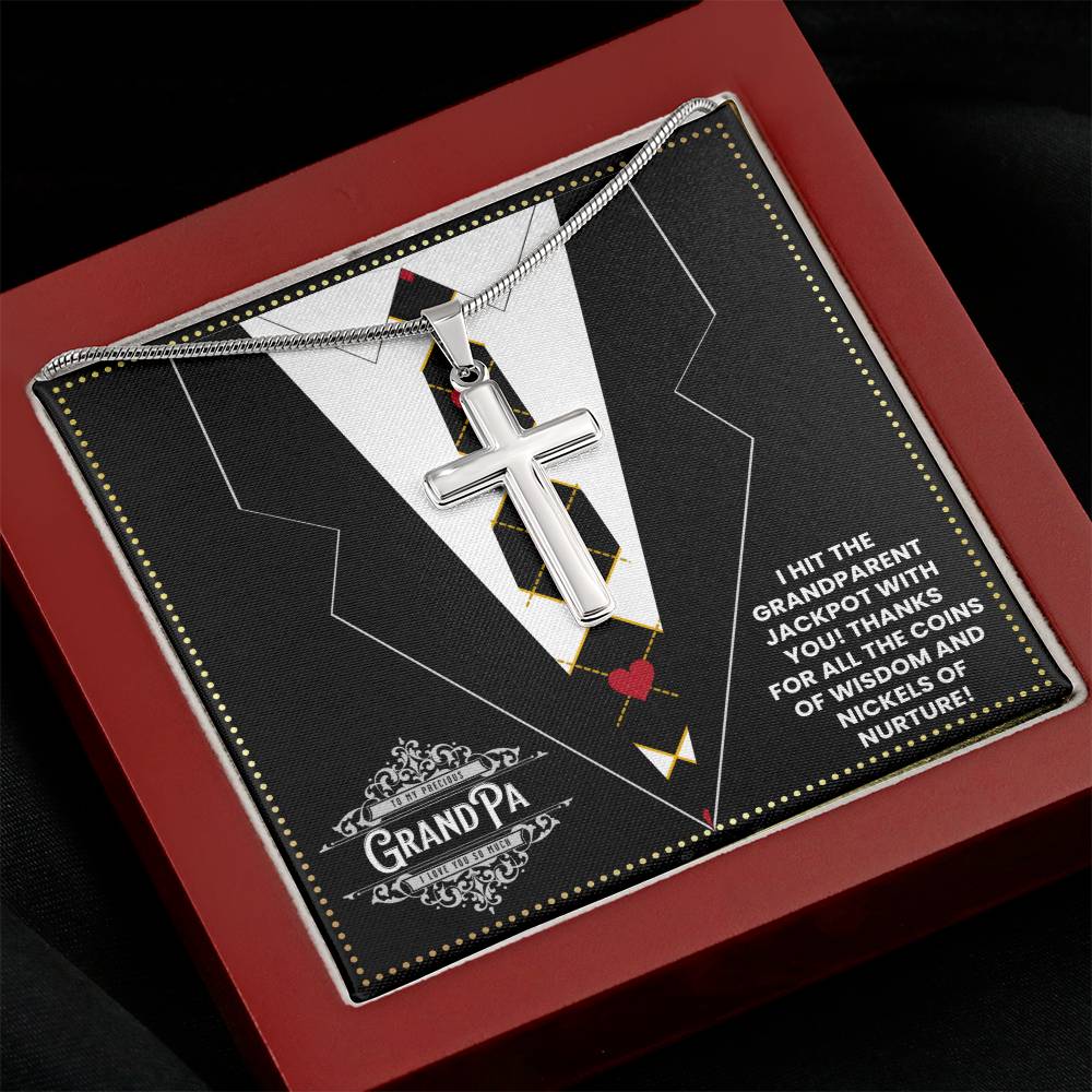 JGF Jewelry Gifts for Family Poker Lovers Gifts For Men Unique Grandpa Gifts for 70th Birthday