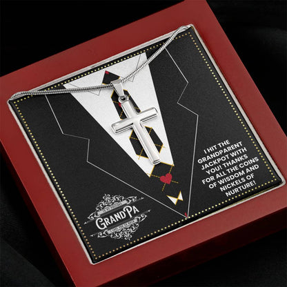 JGF Jewelry Gifts for Family Poker Lovers Gifts For Men Unique Grandpa Gifts for 70th Birthday