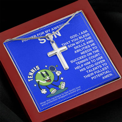 JGF Jewelry Gifts for Family Tennis Necklace For Boys