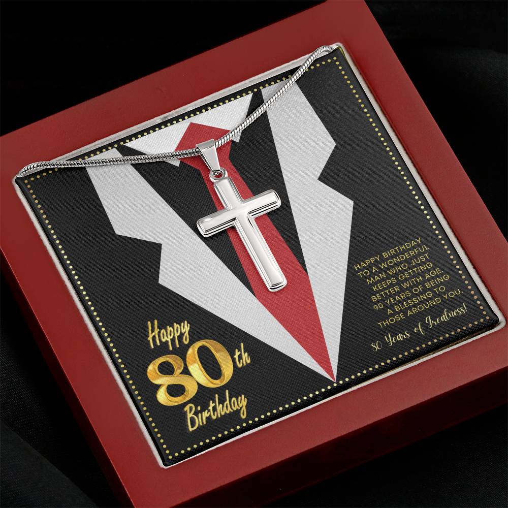 JGF Jewelry Gifts for Family 80th Birthday Gifts For Men