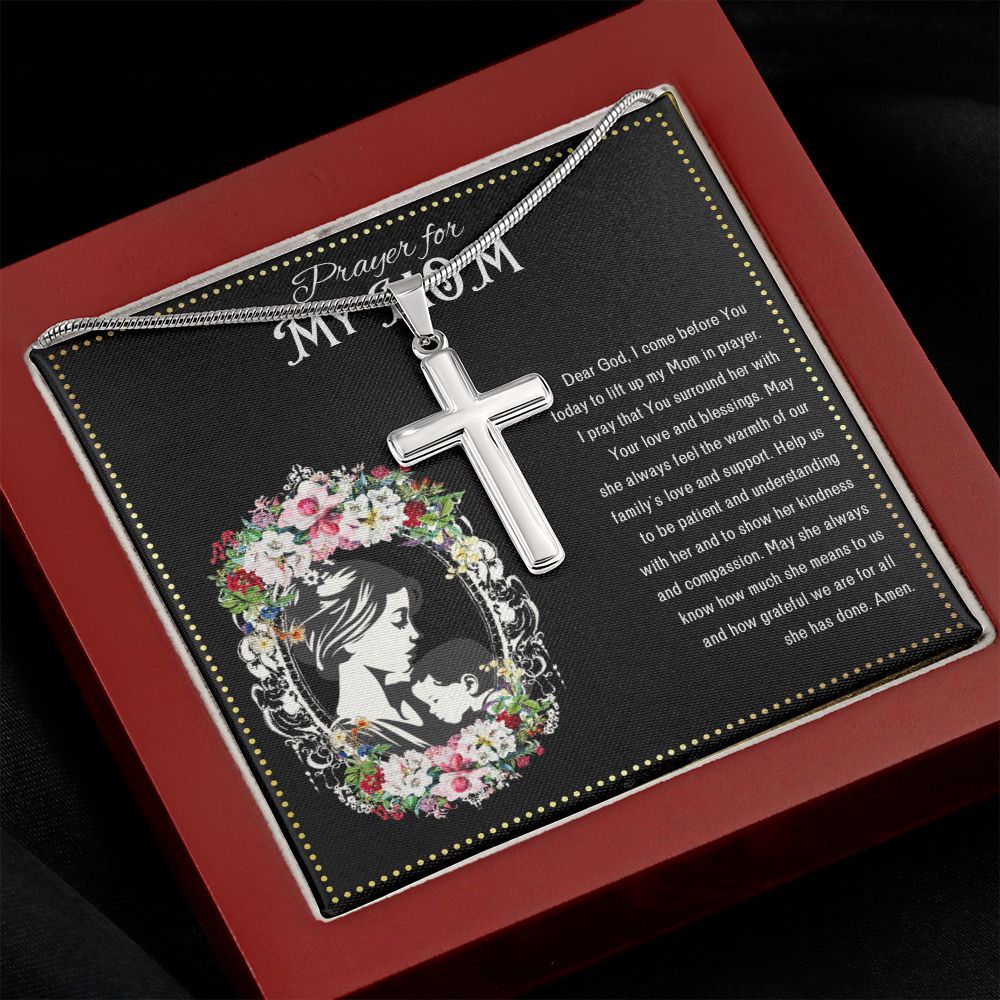 JGF Jewelry Gifts for Family | Prayer For Mom And Wife | I Love You Mom Gifts Flowers | Serenity Prayer Gifts For Women