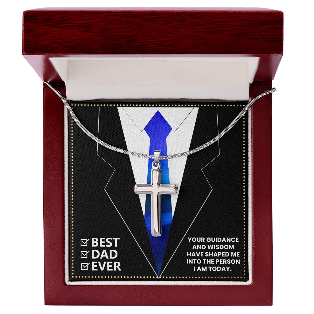 JGF Jewelry Gifts for Family Gifts for Daddy Birthday 60 Year Old Cross Necklace For Men