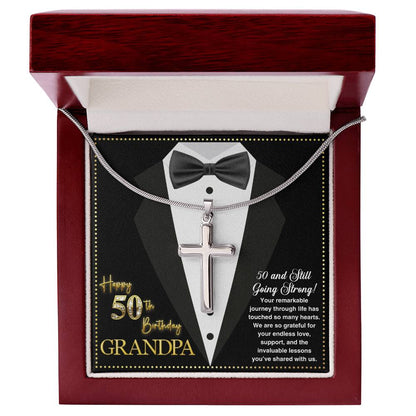 50th GrandPa3 JGF Jewelry Gifts for Family ARTISAN CROSS TEMPLATE - artisancross-BB