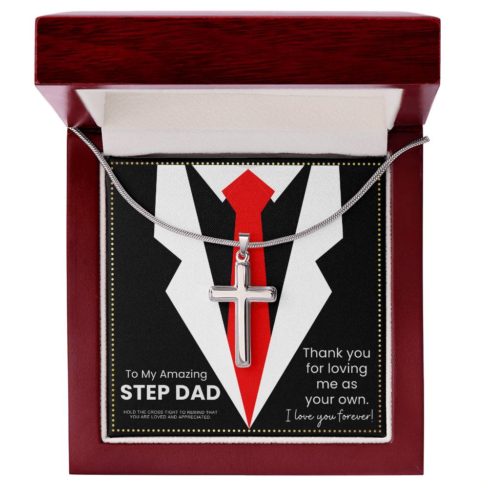 JGF Jewelry Gifts for Family Step Dad Gifts From Step Daughter Long Distance