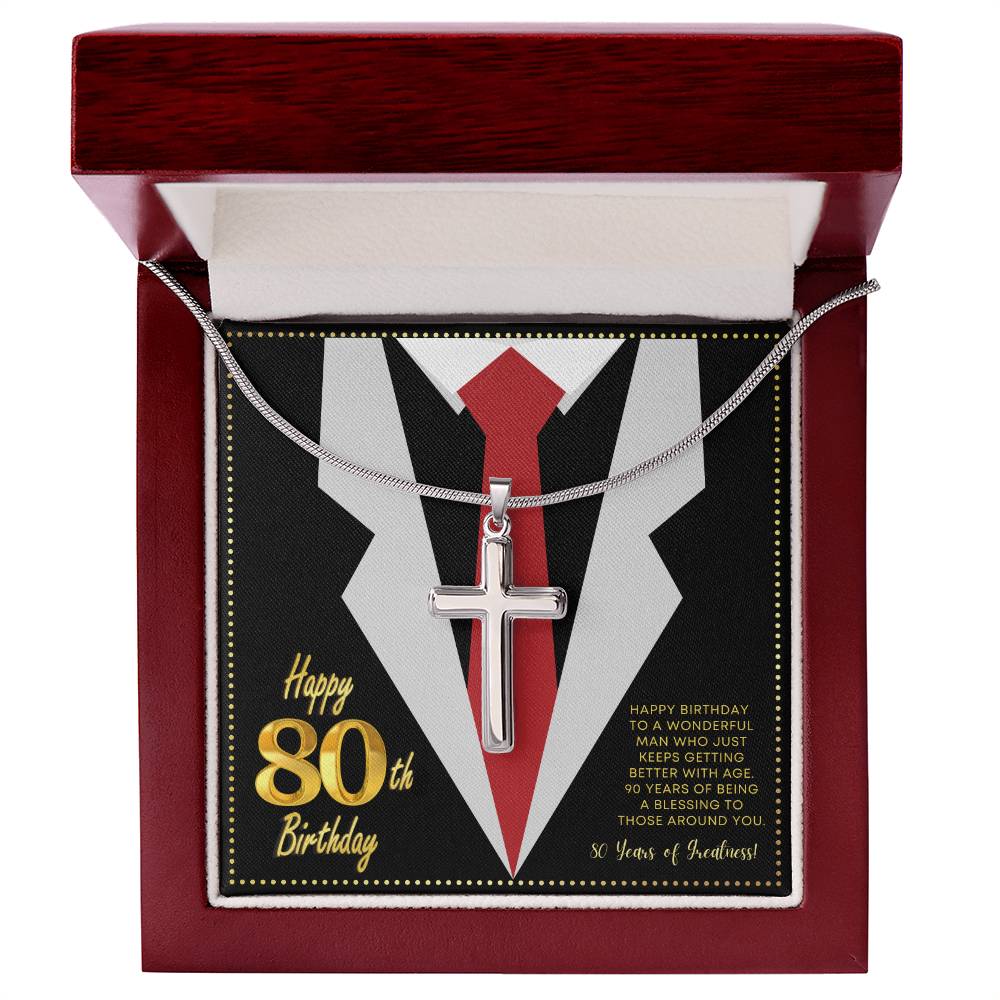 JGF Jewelry Gifts for Family 80th Birthday Gifts For Men