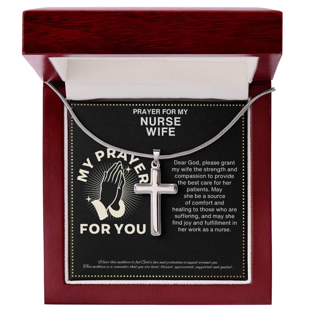 JGF Jewelry Gifts for Family My Wife Is An ER Nurse Prayer for My Wife