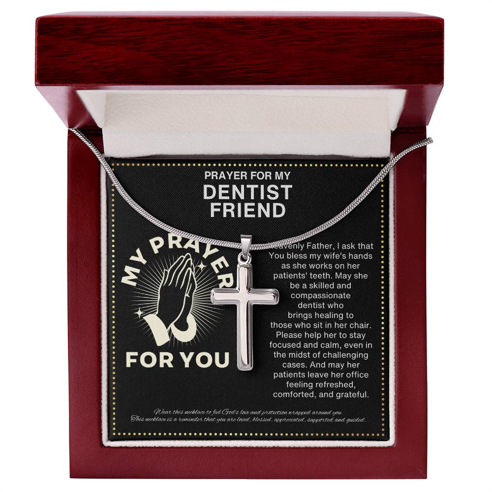 JGF Jewelry Gifts for Family My Prayer for Dentist Best Friend BFF Bestie Men and Women
