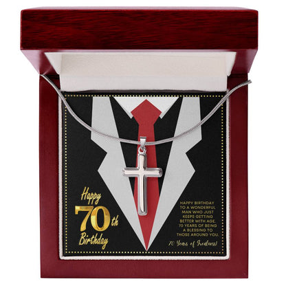 JGF Jewelry Gifts for Family 70 Year Old Birthday Gifts For Men