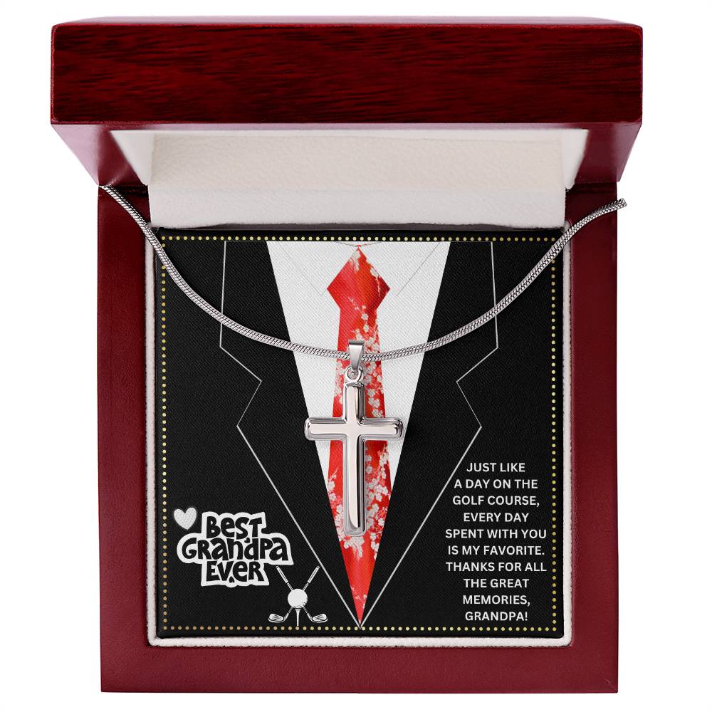 JGF Jewelry Gifts for Family Golf Gramps Birthday Card Gifts For Men From Daughter