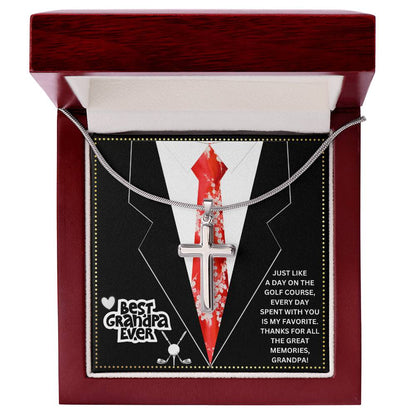 JGF Jewelry Gifts for Family Golf Gramps Birthday Card Gifts For Men From Daughter