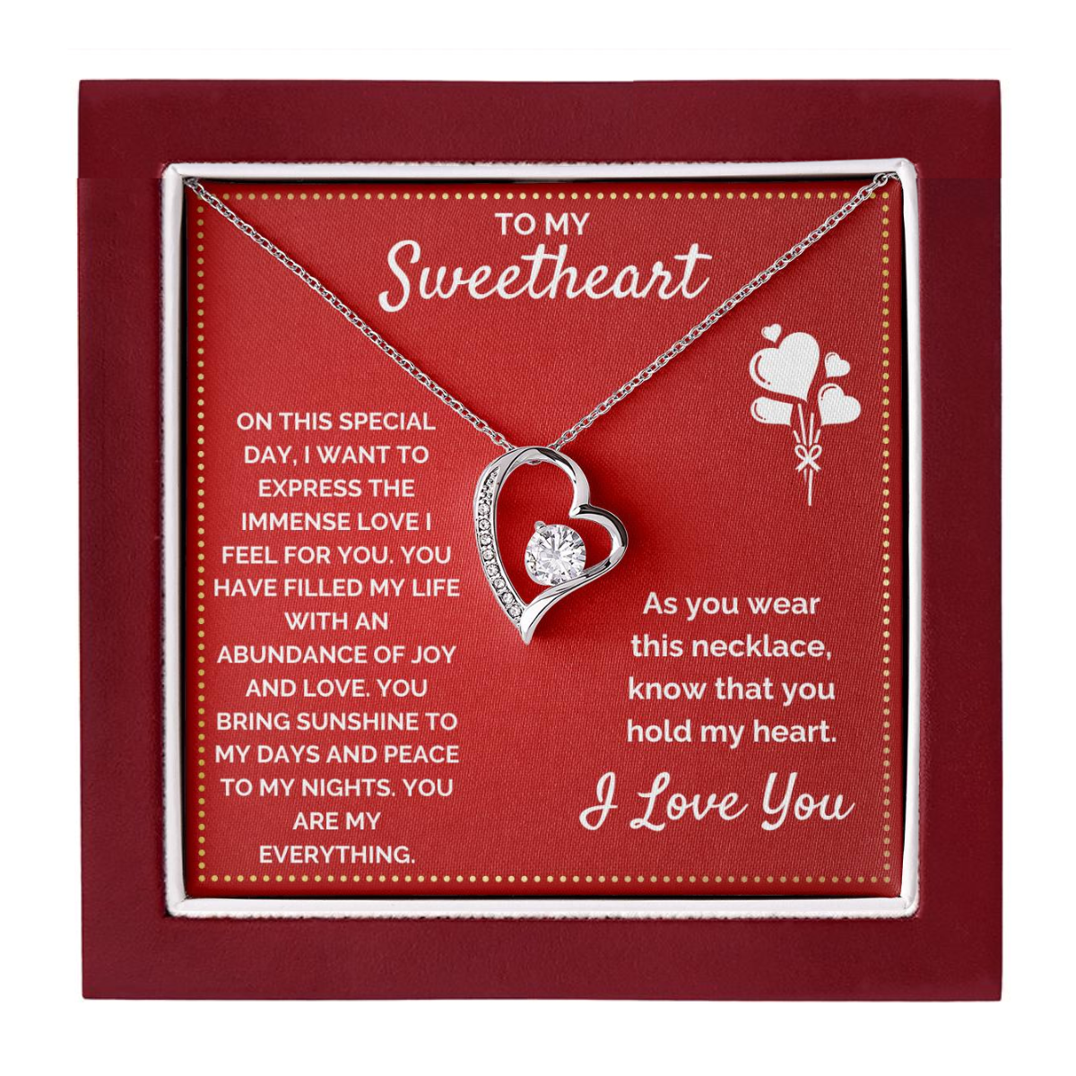 JGF Jewelry Gifts for Family I Think I Love You Card For My Sweetheart