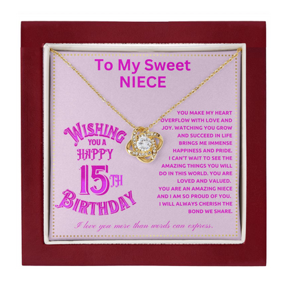 JGF Jewelry Gifts for Family Happy Birthday 15th Niece For Teen Girls From Aunt