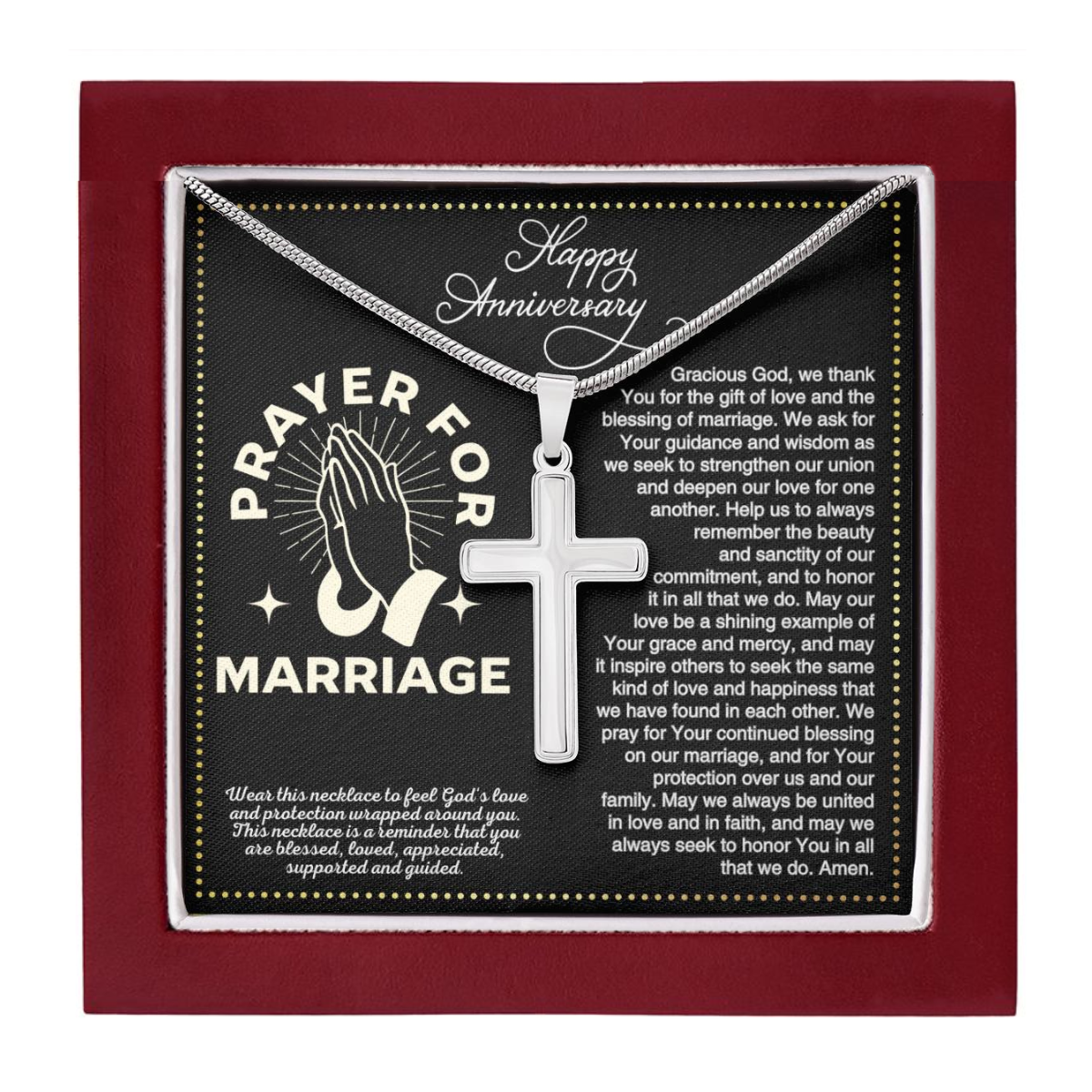 JGF Jewelry Gifts for Family Marriage Prayer Wedding Gifts For Couple Anniversary