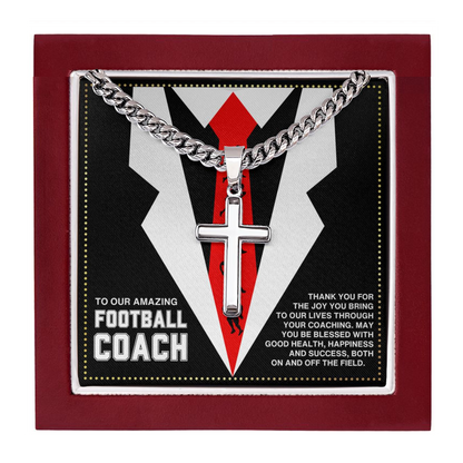 JGF Jewelry Gifts for Family Football Coach Necklace