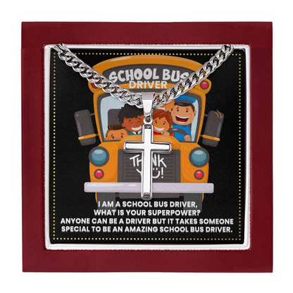 JGF Jewelry Gifts for Family School Bus Driver Gifts For Men