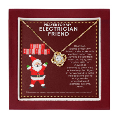JGF Jewelry Gifts for Family Prayer For My Electrician Friend Women