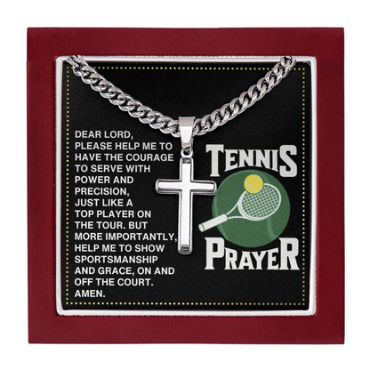 JGF Jewelry Gifts for Family Cross Tennis Necklace Prayer