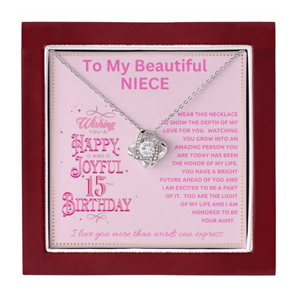 JGF Jewelry Gifts for Family Birthday Gift For Niece Teenager From Aunt and Uncle