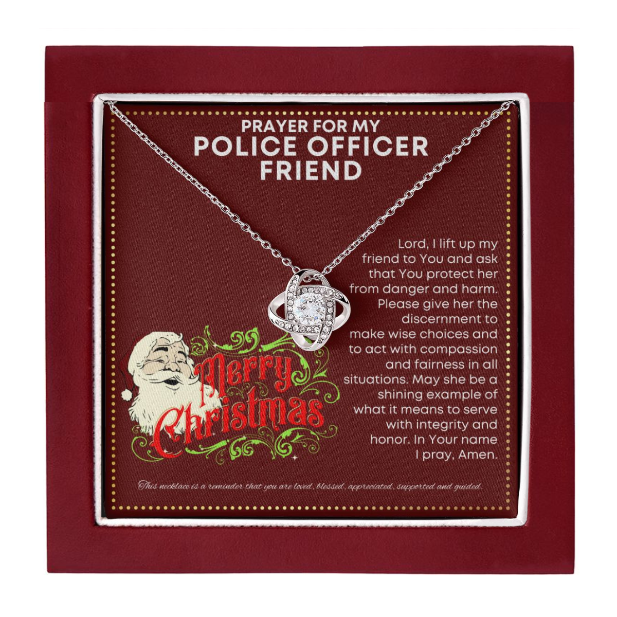 JGF Jewelry Gifts for Family Gift For My Female Police Office Friend