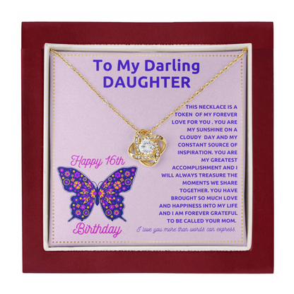 JGF Jewelry Gifts for Family 16th Birthday Card For Daughter From Mom And Dad