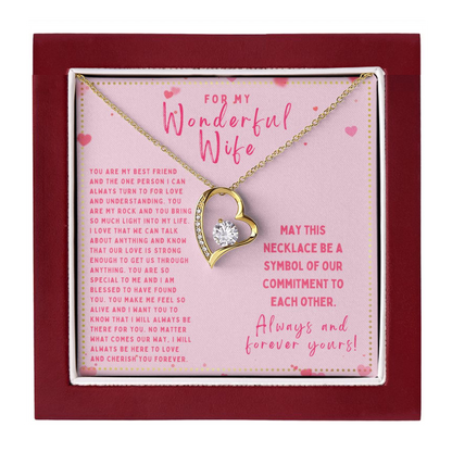 JGF Jewelry Gifts for Family To My Wonderful Wife Valentine Gifts