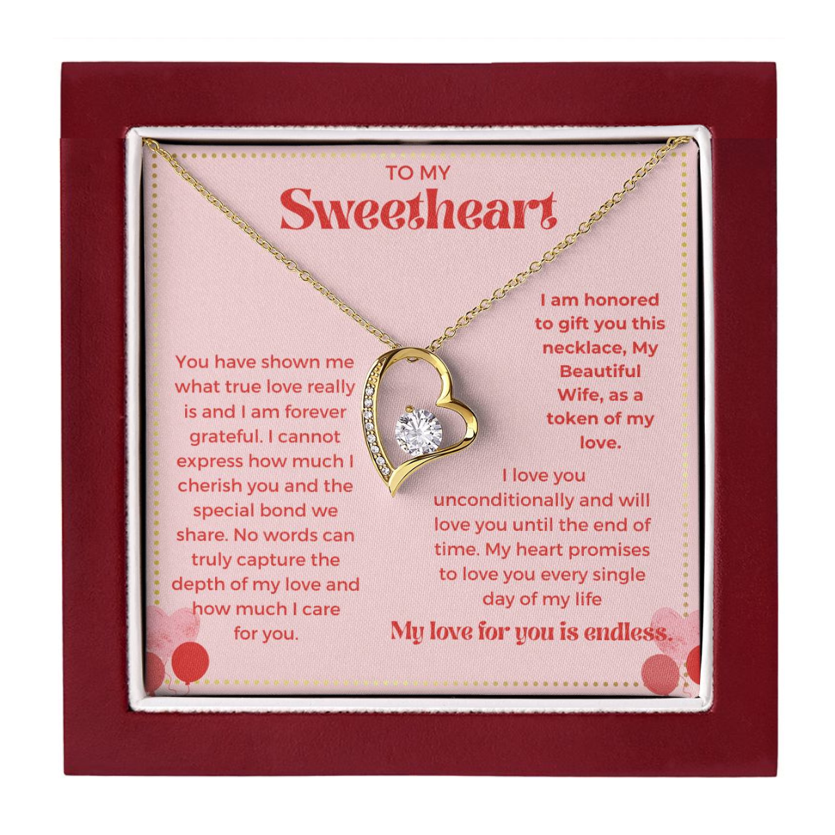 JGF Jewelry Gifts for Family To My Beautiful Future Wife Necklace