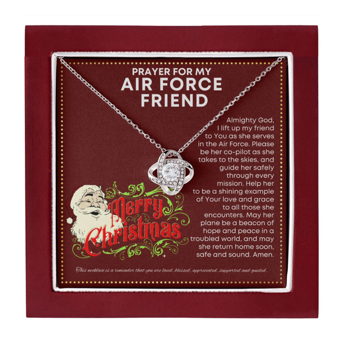 JGF Jewelry Gifts for Family Gift For My Air Force Friend