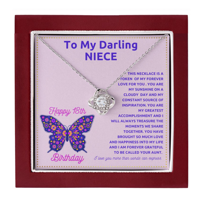 JGF Jewelry Gifts for Family Happy Birthday 18th Niece From Aunt and Uncle