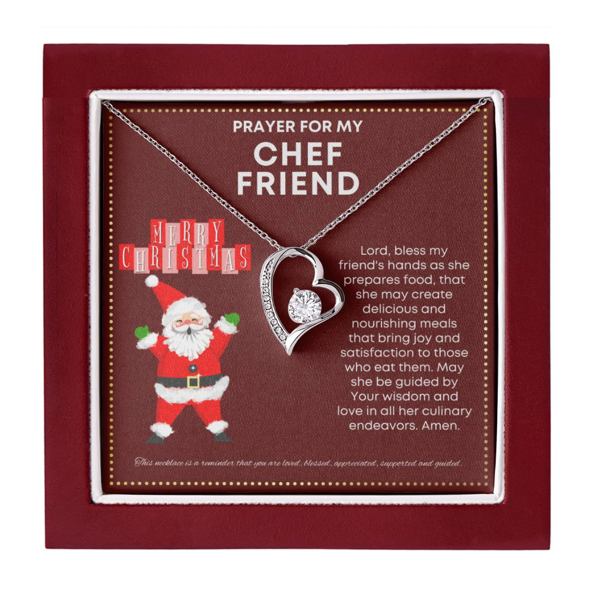 JGF Jewelry Gifts for Family Gifts for Chef Friend Necklace