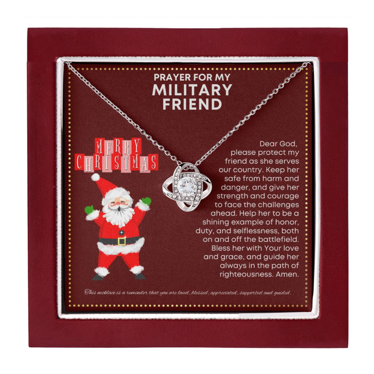 JGF Jewelry Gifts for Family I Love My Female Military Friend