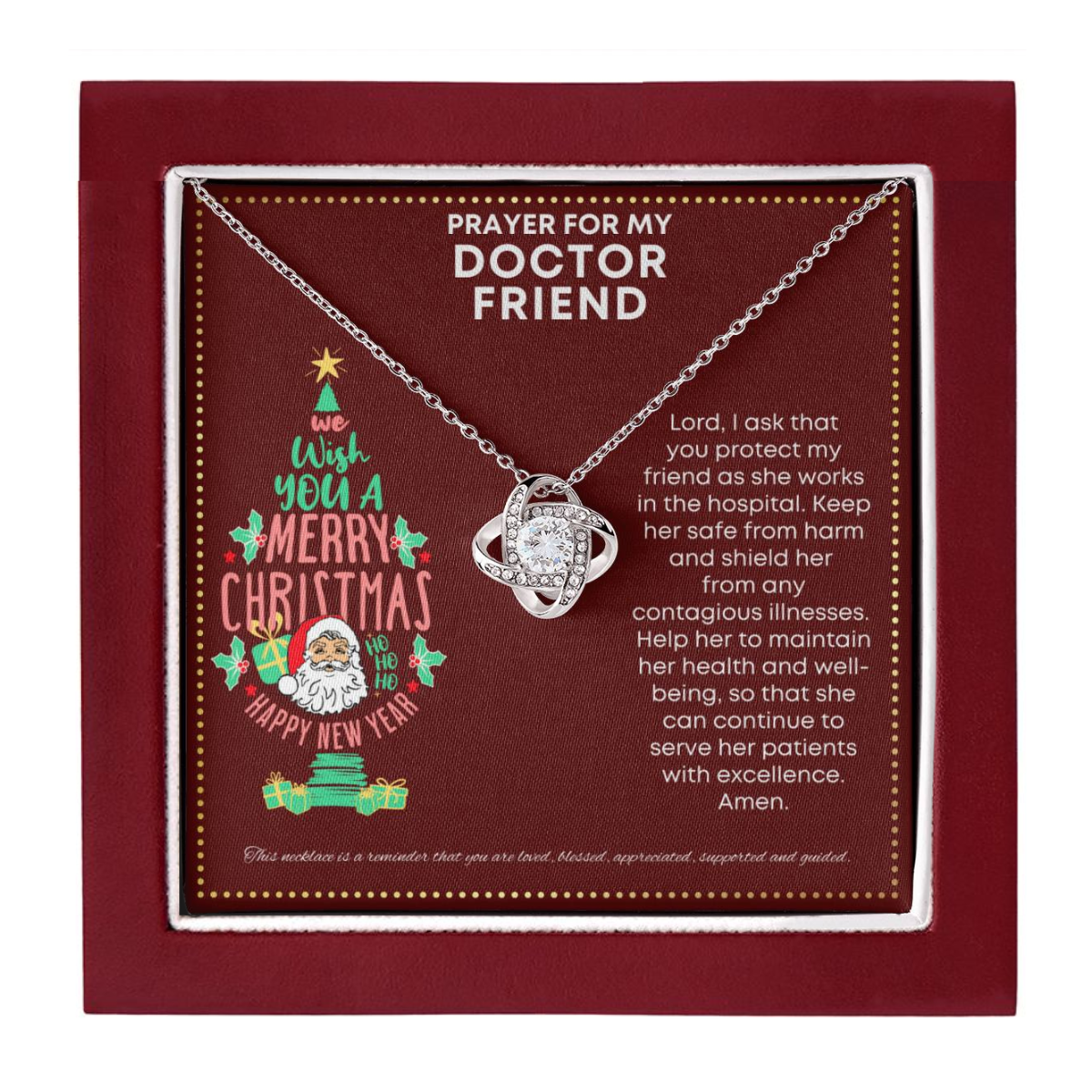 JGF Jewelry Gifts for Family Prayer For My Doctor Friend